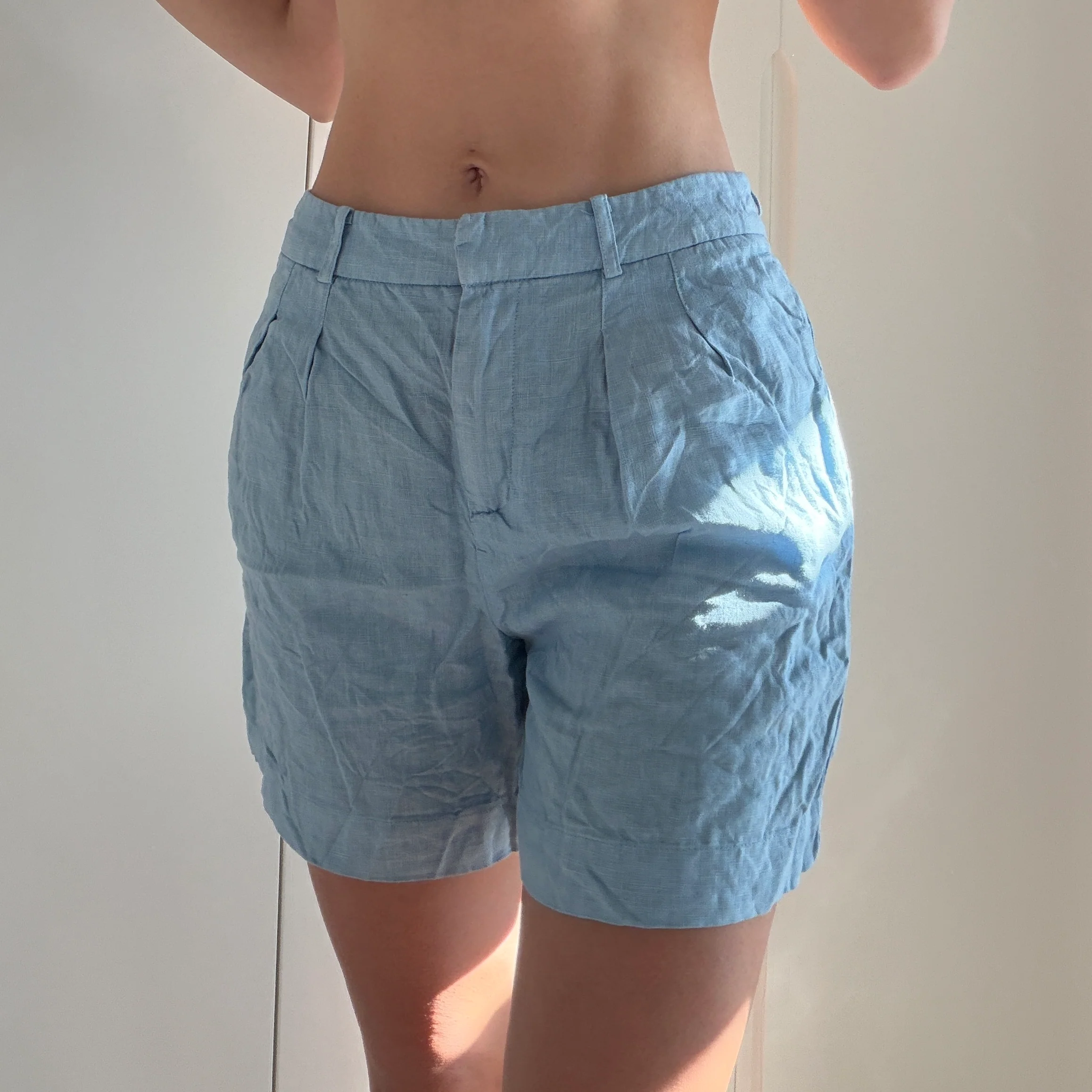 Shaiden Hose blau kurz